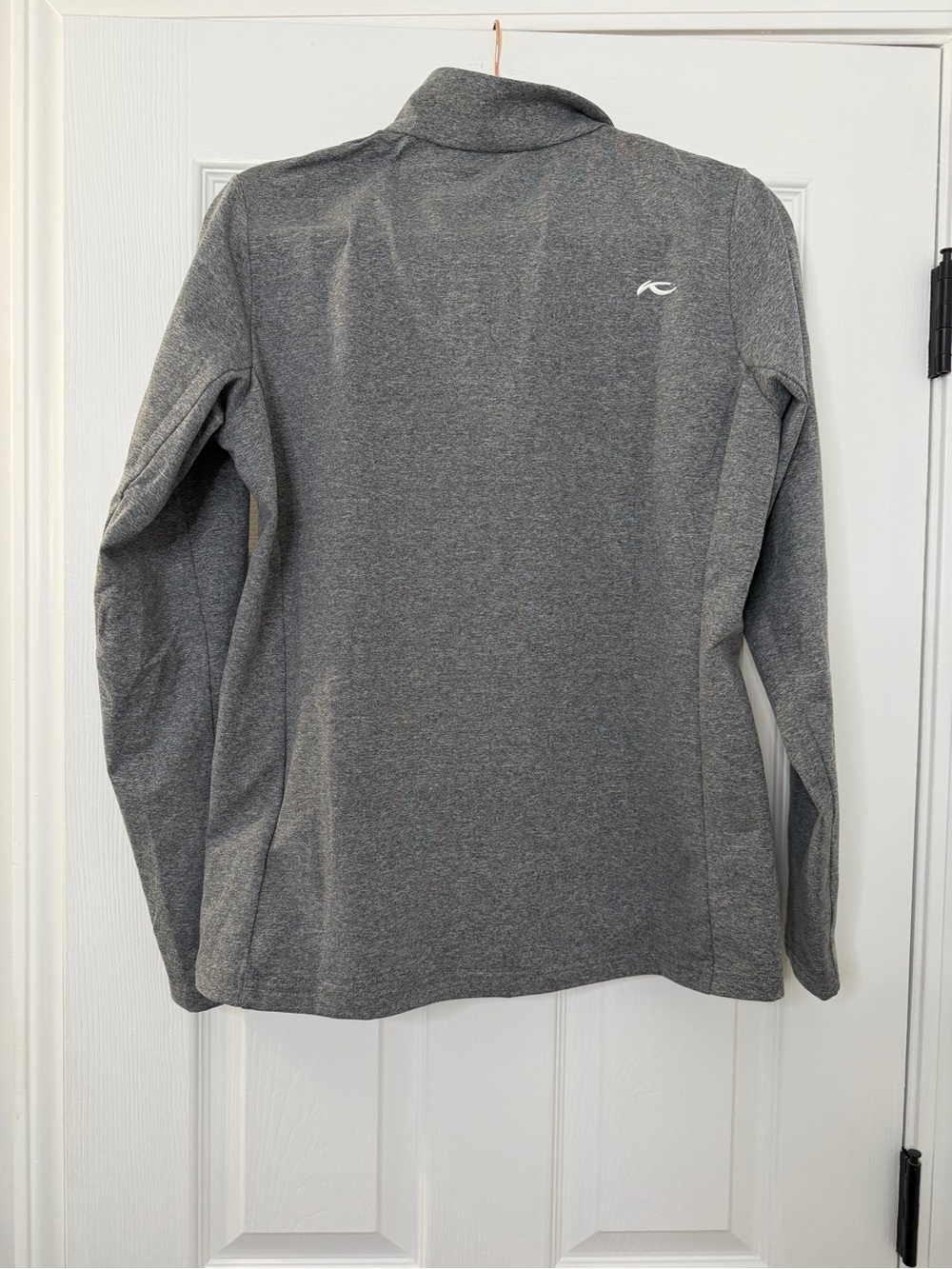 Women's Gray Hooded Utility Jacket by KJUS- Lightweight Zip Front - Picture 13 of 15